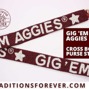 Texas A&M Purse Straps | Gig Em Aggies | GORGEOUS!