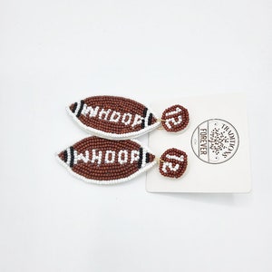 Texas A&M Earrings | Beaded Football, Aggie Game Day