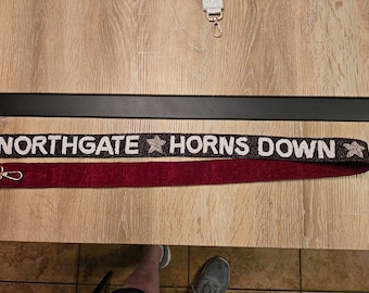 Texas Aggie REBEL Beaded Purse Strap | Horns Down | Northgate