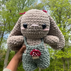Customizable Crochet Chunky Bunny|Amigurumi Bunny| Custom Stuffed Animal