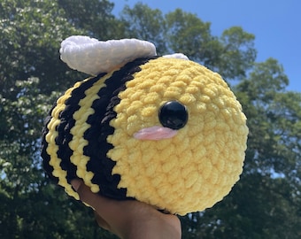 Crochet Chunky Bee |Amigurumi Bee| Stuffed Animal
