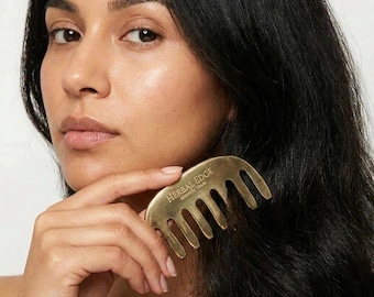 Kansa Comb, Ayurvedic Bronze Hair Comb for Growth | Scalp Massager, Handmade Wellness Tool