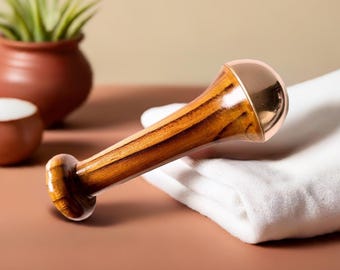 Kansa Wand Face Massager: Ayurvedic Lymphatic Drainage Tool