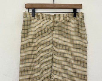 VTG 70s PERMANENT_PRESS Plaid SLACKS/Trousers 29x27