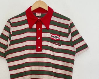 VTG 70s TEXACO UTILTY/Work 50/50 POLO_TEE