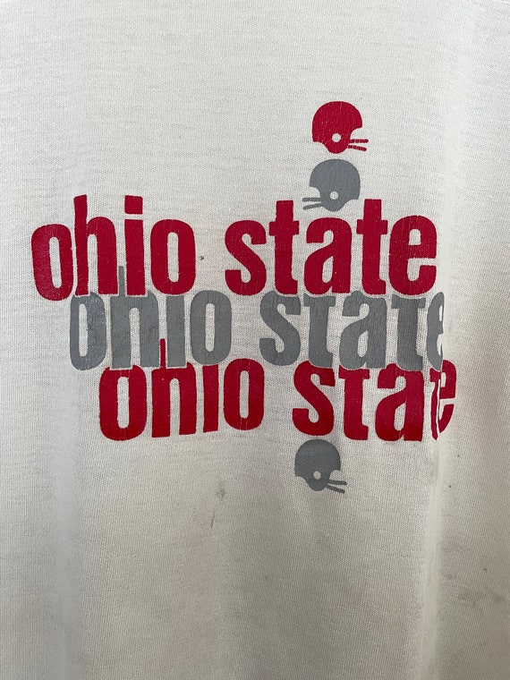 VTG 80s OHIO_STATE 50/50 FOOTBALL Jersey T_SHIRT - image 3