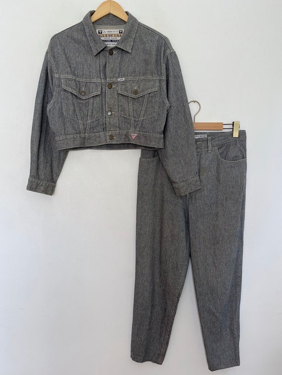 VTG 90s GUESS TWO_PIECE Denim SUIT