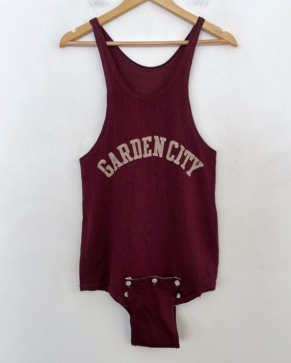 VTG 50s "Garden City" BASKETBALL JERSEY/Bodysuit Gem