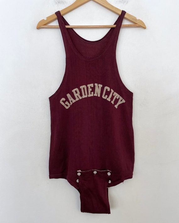 VTG 50s "Garden City" BASKETBALL JERSEY/Bodysuit