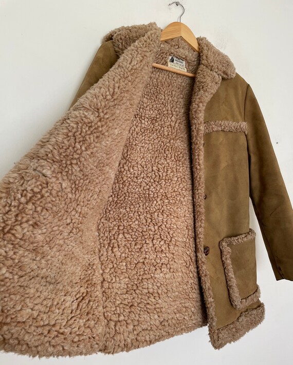 VTG 70s FAUX_SUEDE and SHERPA Lined JACKET - image 2