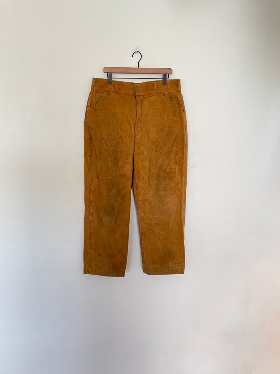 Vtg 60s American Field Distressed DUCK CANVAS PANT