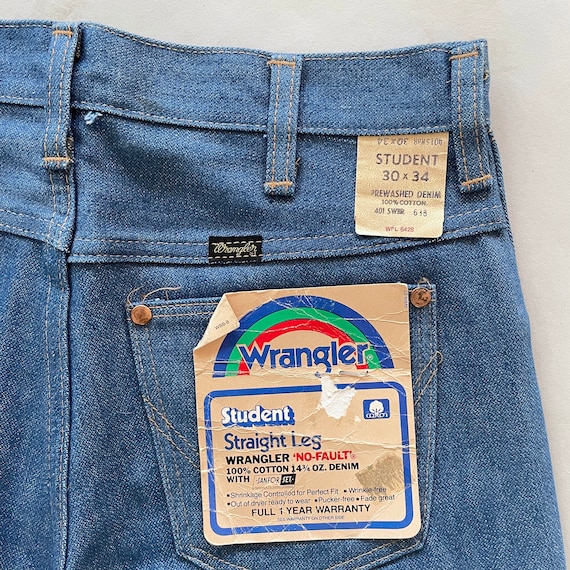 VTG 70s Deadstock WRANGLER NO_FAULT Straight Leg … - image 4