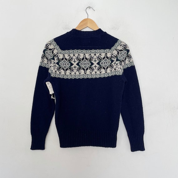 VTG 80s Deadstock Fair Isle Scottish WOOL SWEATER - image 6