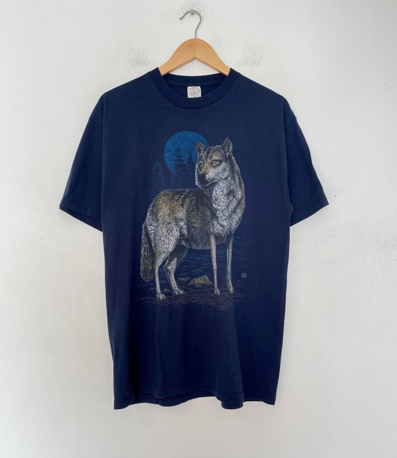 VTG 90s WOLF 50/50 T_SHIRT