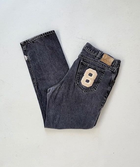 VTG 90s LEE_JEANS and CHENILLE 8 PATCH 36x29