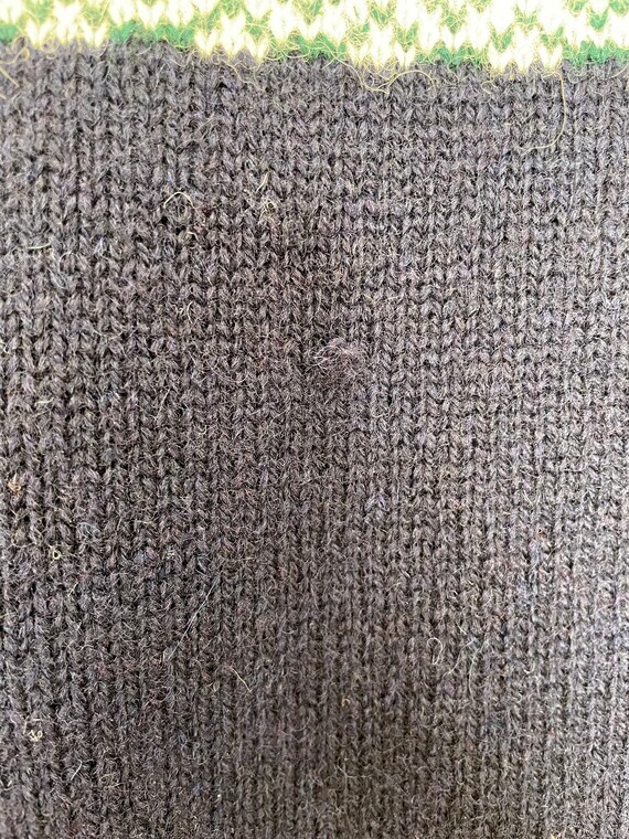 VTG 80s Deadstock Fair Isle Scottish WOOL SWEATER - image 4