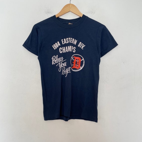 VTG 80s SCREEN_STARS 50/50 DETROIT Baseball T_SHIRT