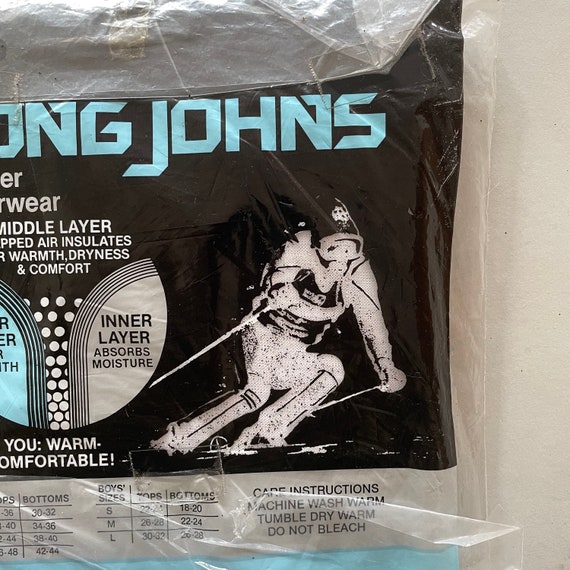 Long Johns Thermiques Vintage Deadstock – Homme, Blanc, Taille M