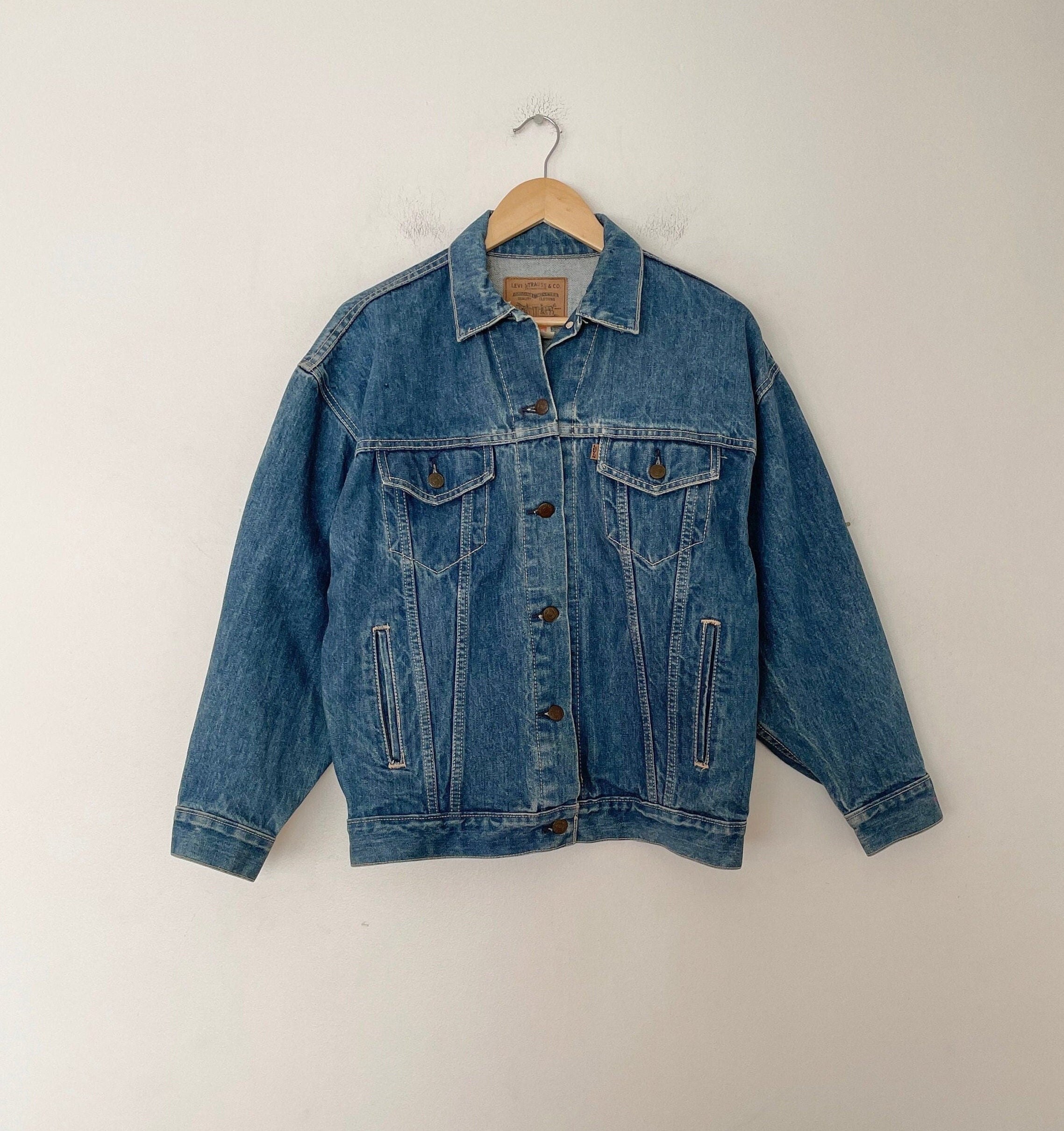 levis brown denim jacket
