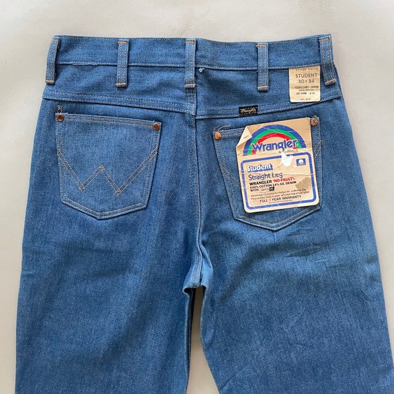 VTG 70s Deadstock WRANGLER NO_FAULT Straight Leg … - image 3