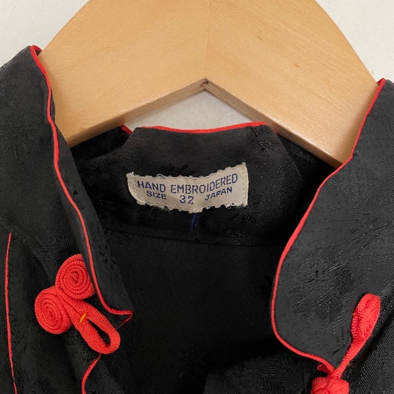 VTG 70s HAND_EMBROIDERED Japanese BLOUSE - image 4