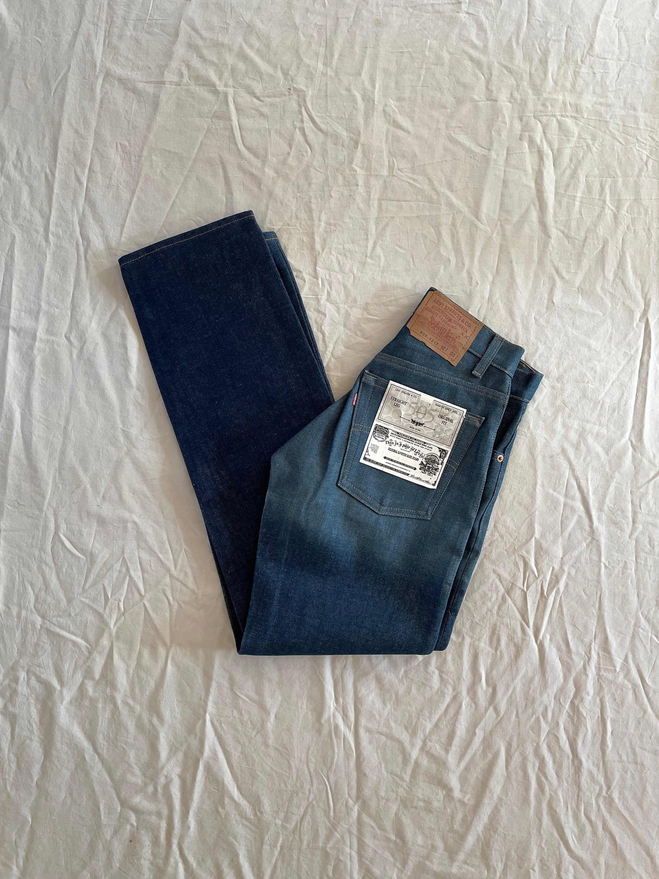 VTG 66 Deadstock Straight Leg LEVIS JEANS 27x30 | Etsy