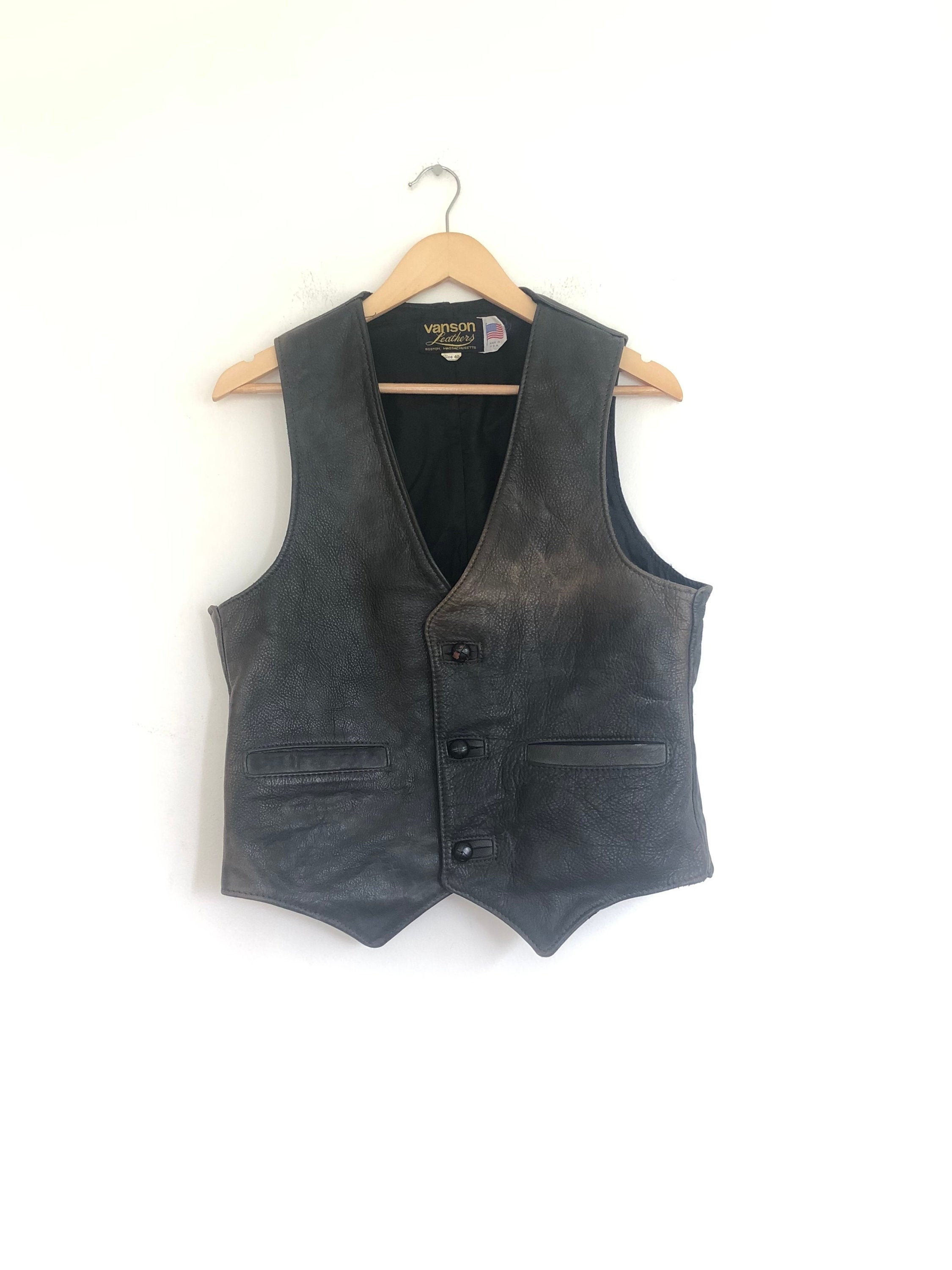 vanson leather vest