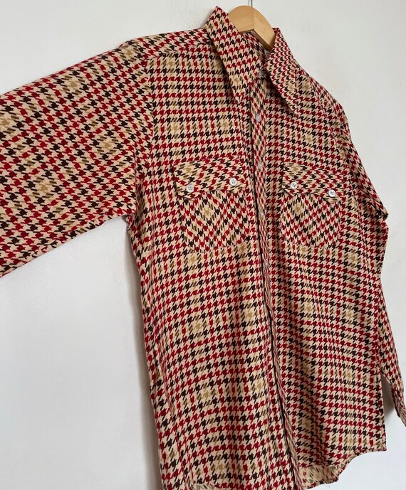 VTG Deadstock 80s HOUNDSTOOTH Campus BUTTON_UPS - image 4
