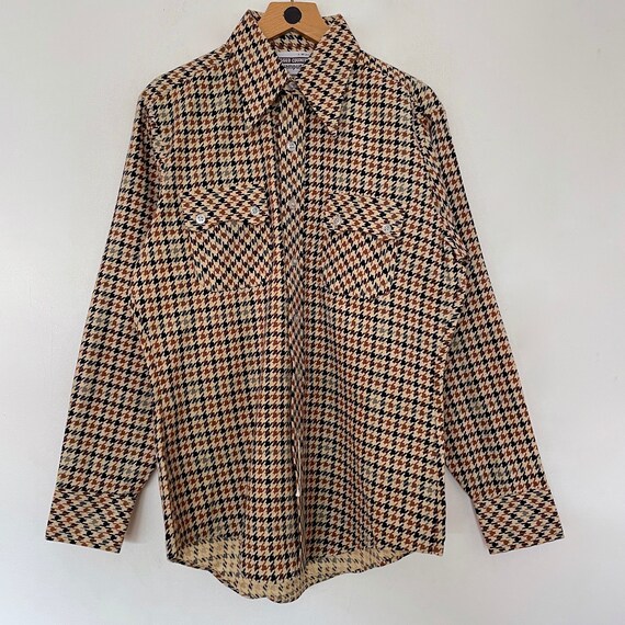 VTG Deadstock 80s HOUNDSTOOTH Campus BUTTON_UPS - image 7