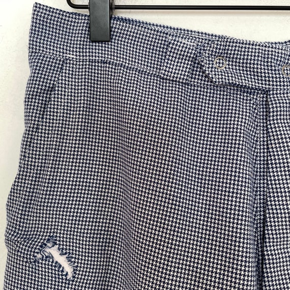 VTG 70s DUTCH Cotton HOUNDSTOOTH CHEF_PANTS 29x27 - image 4