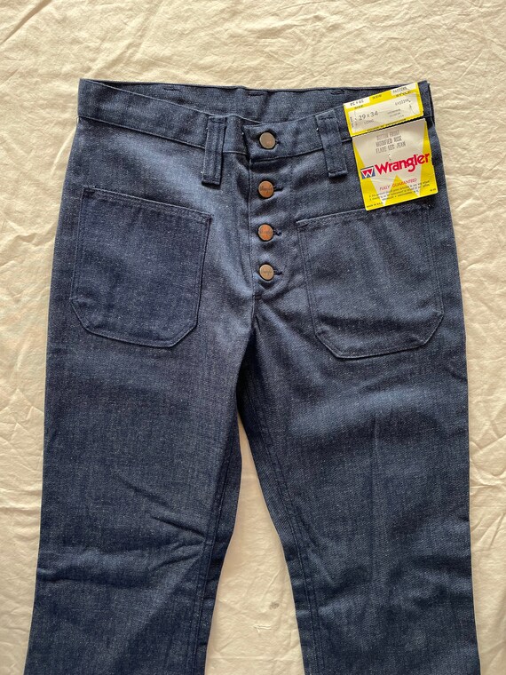 VTG 70s Deadstock BUTTON_FLY Flare Leg WRANGLERS … - image 4
