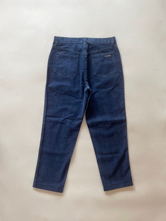 VTG 90s Deadstock STRIPED Calvin Klein BLUE_JEANS 32x29 - Etsy