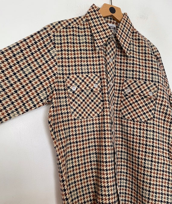 VTG Deadstock 80s HOUNDSTOOTH Campus BUTTON_UPS - image 8