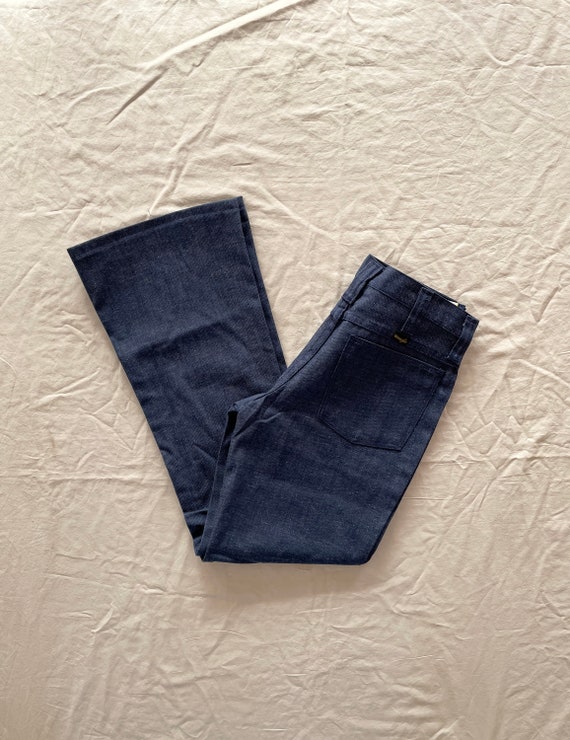 VTG 70s Deadstock BUTTON_FLY Flare Leg WRANGLERS … - image 2