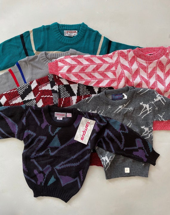 VTG 70s/80s/90s Lot DEADSTOCK_SWEATERS Campus Ruo… - image 1