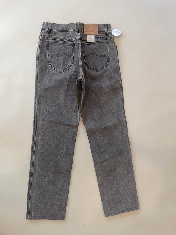 VTG 80s DEADSTOCK Lee Stonewashed Tapered Denim/J… - image 3