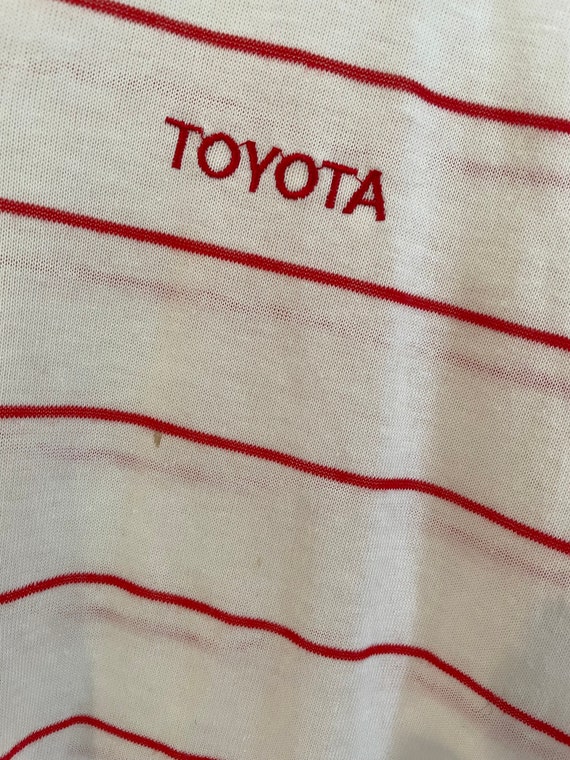 VTG 90s TOYOTA Polo Ringer T_SHIRT - image 3