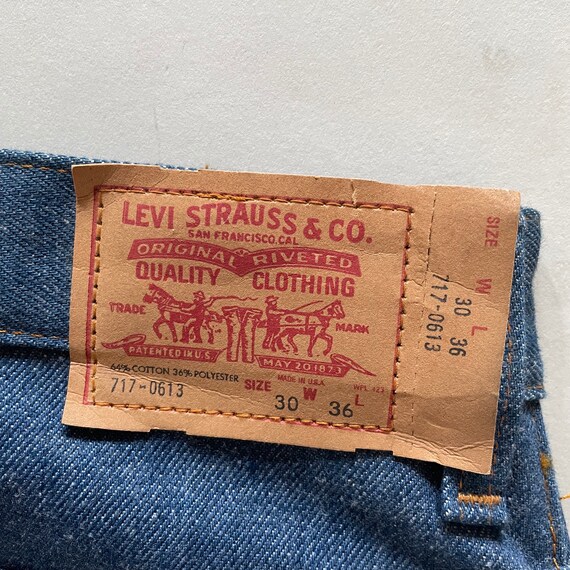 VTG 70s Deadstock 717-0613 Riveted LEVIS JEANS 29… - image 8