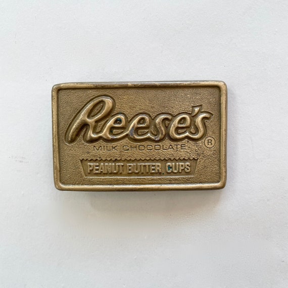 VTG 70s REECE'S Metal BELT_BUCKLE