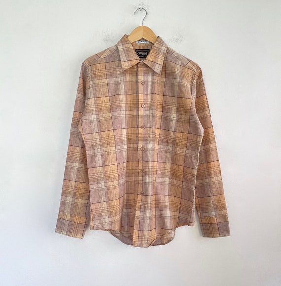 VTG 90s Deadstock Single-stitched CAMPUS BUTTON_UP - image 1