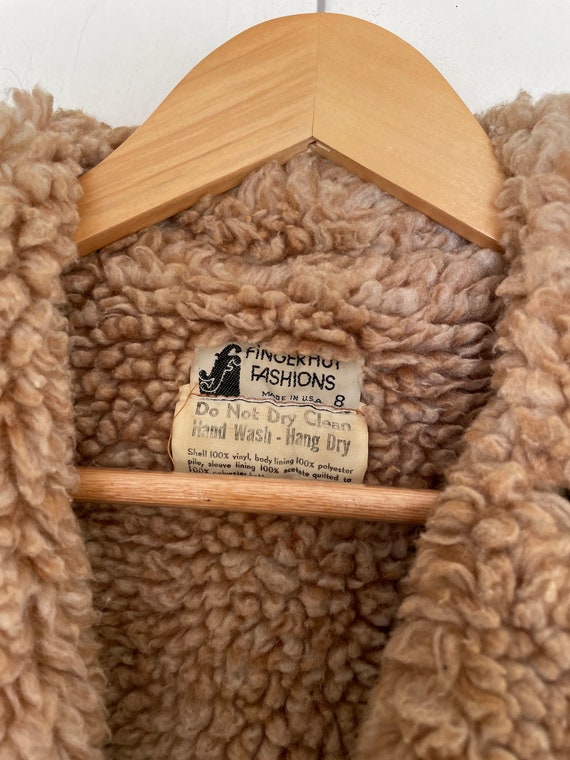 VTG 70s FAUX_SUEDE and SHERPA Lined JACKET - image 8
