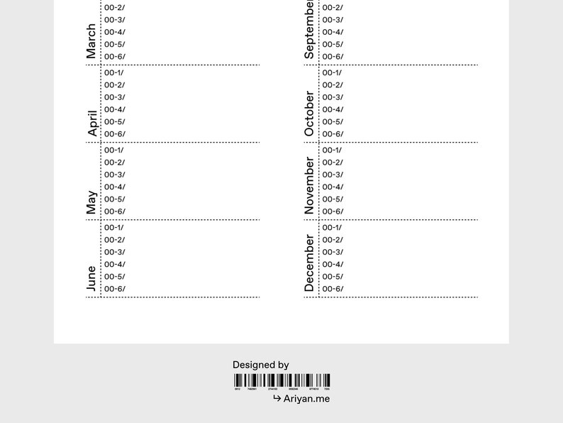 2023 Year Calendar Printable, Year Planner, iPad Planner, Digital
