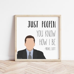 Michael Scott The Office Zitat Kunstdruck | Sofort Download