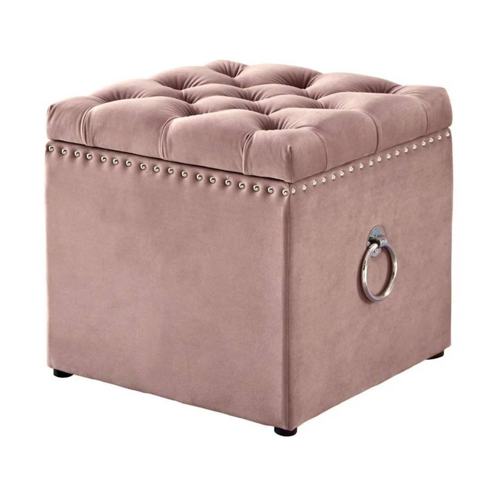 Jill Velvet Ottoman Storage Box Bedroom Footstool Pouffe with Etsy