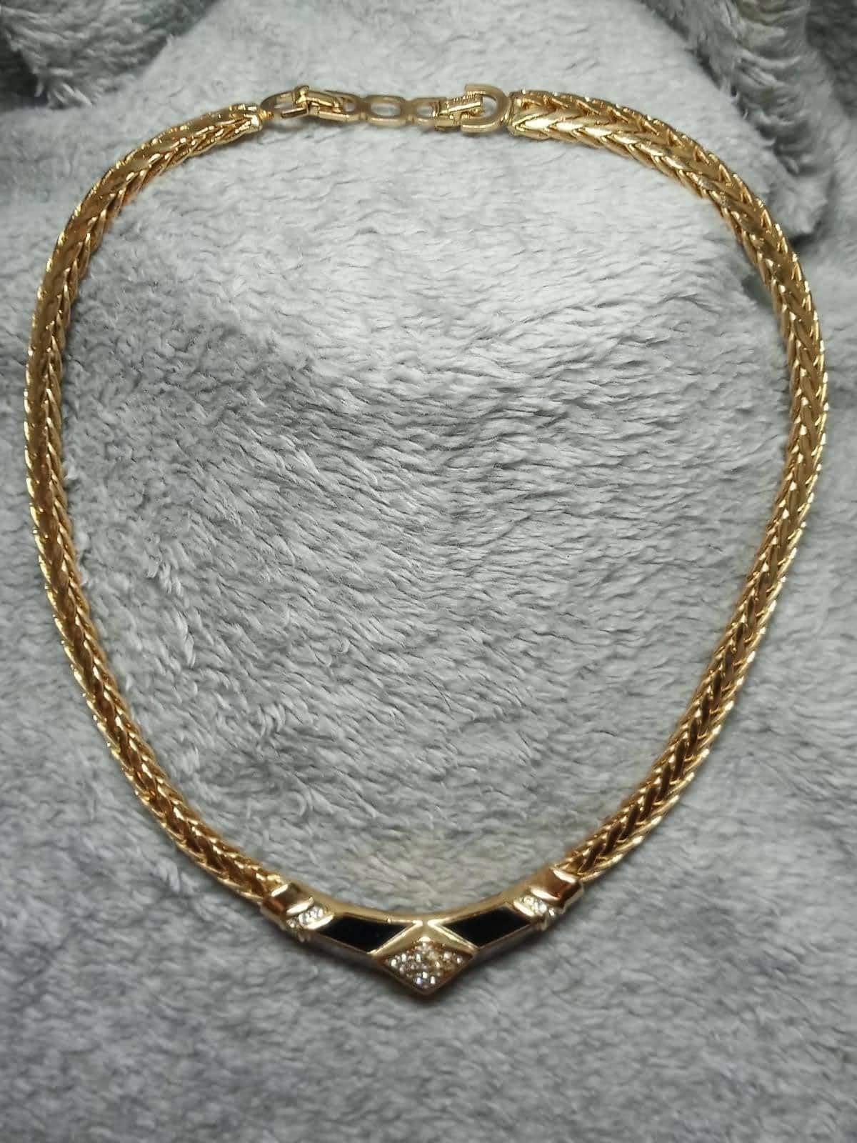 Vintage Christian Dior DIOR Charm Necklace  Jennifer Gibson Jewellery