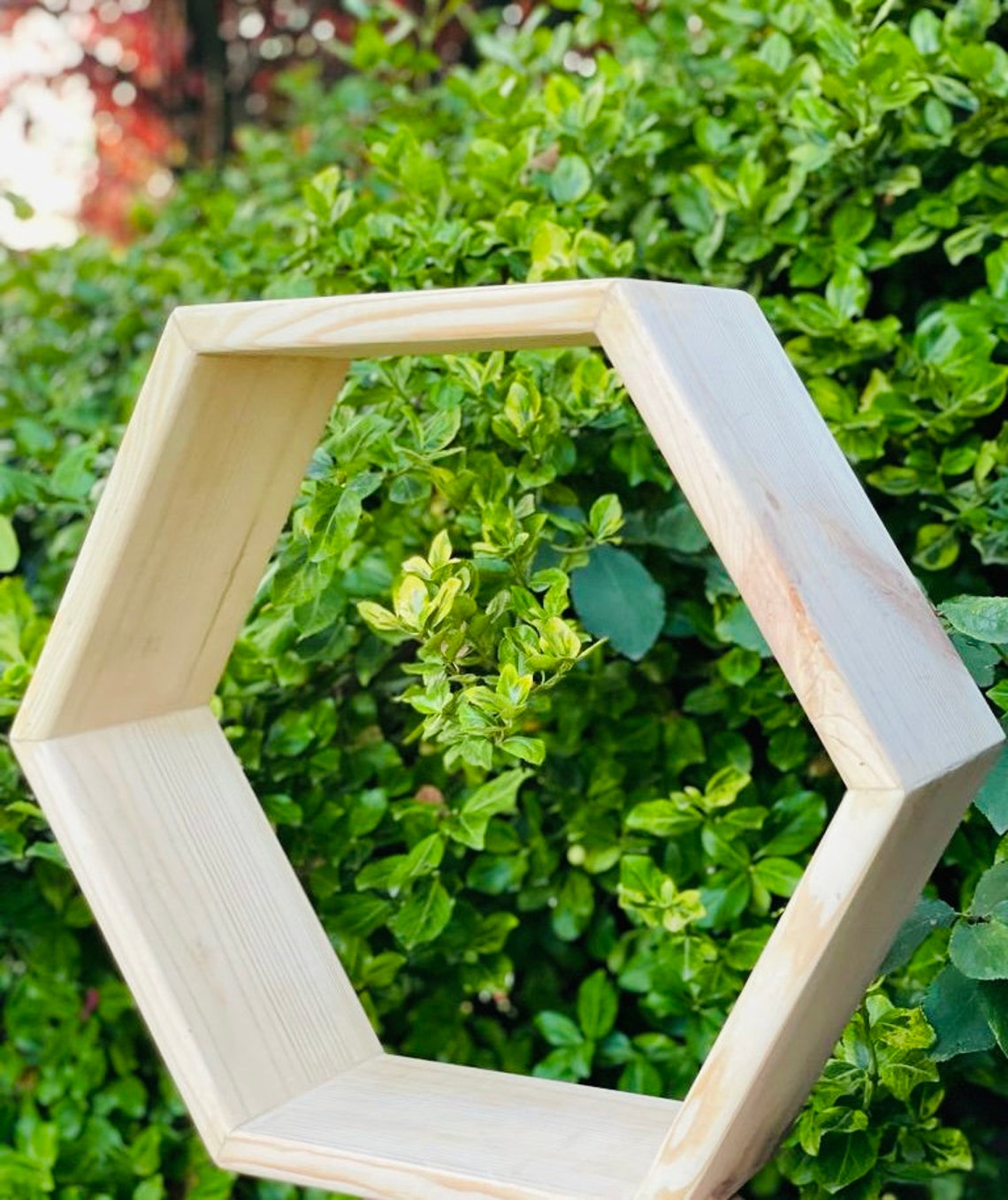 High Quality Wooden Hexagon Shelves Shelf Modern House Rustic Etsy