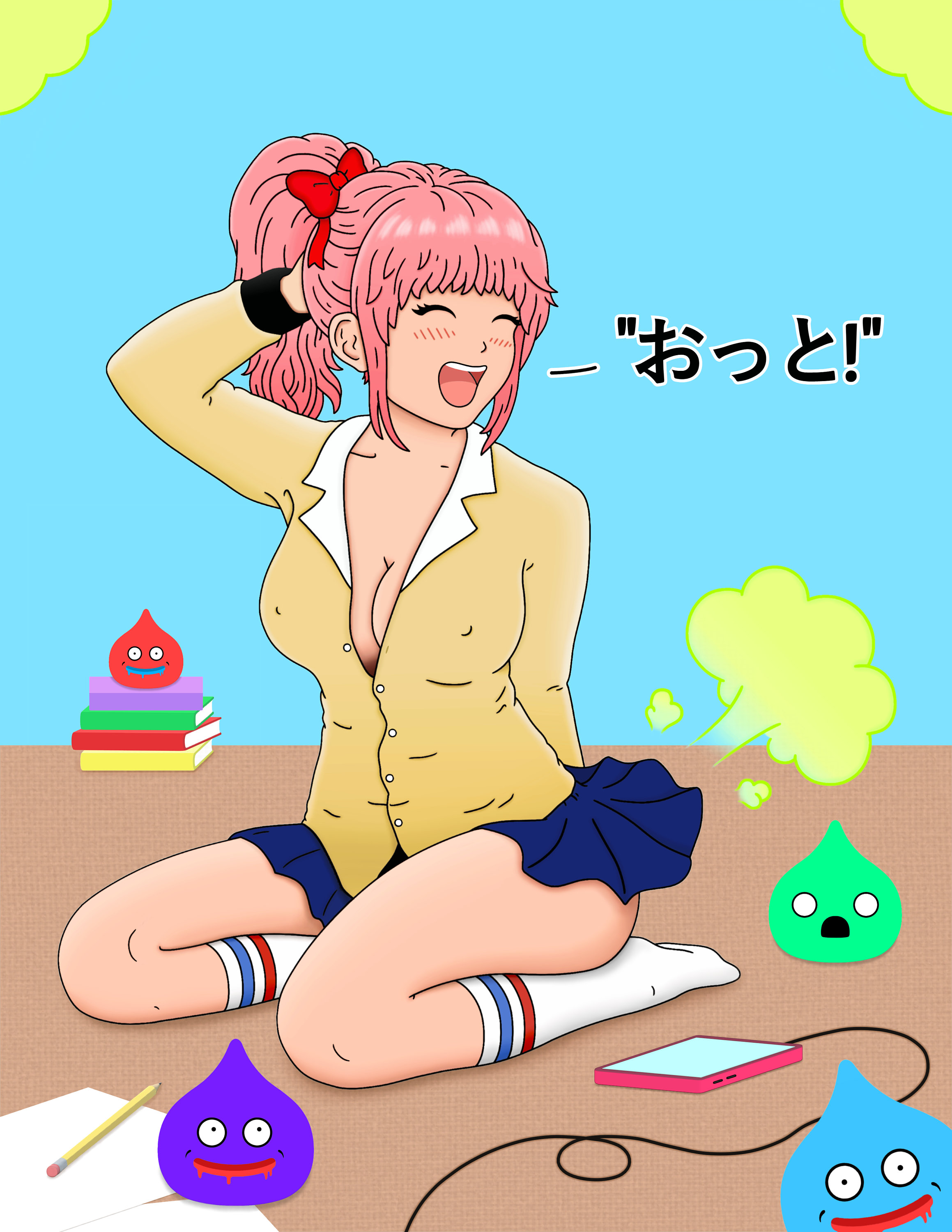 Anime Manga Girl Farting Art Print Poster 8.5 X 11 - Etsy