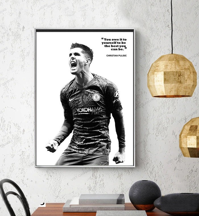 Christian Pulisic poster Chelsea FC Wall Art Decor for Gym | Etsy
