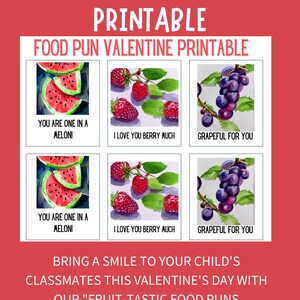 Obst Wortspiel, Essen Wortspiel, Valentinstag Obst Wortspiel, Aquarell Valentinstag, Obst Wortspiel, Kinder Valentinstag druckbar, Kinder druckbar
