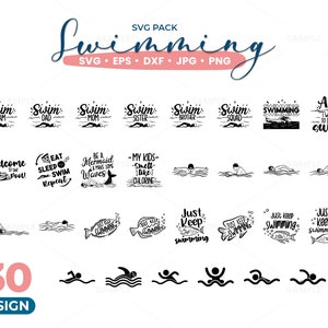 30 Swimming SVG Bundle | Swimming Svg Designs, Swimming Bundle, Swimming Svg, Swimming Family designs, T-Shirt Svg Designs, Instant Download